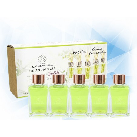 AROMATIZANTE KIT AROMAS DE ANDALUCIA PASION DIFUSOR EN VARILLAS 30 ML 5 PZAS AROMA DAMA DE NOCHE