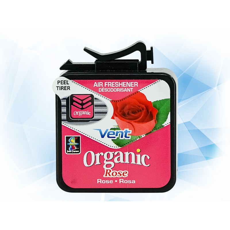 AROMATIZANTE AIR FRESHENER ORGANIC VENT AROMA ROSA