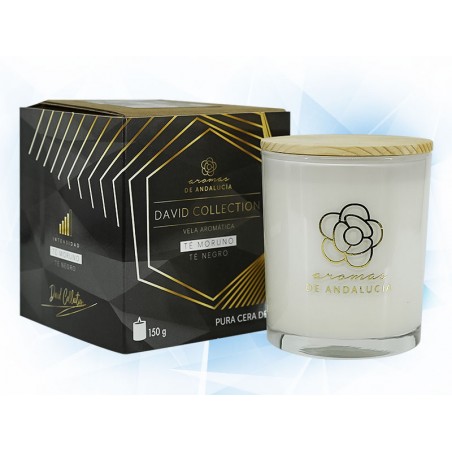 VELA AROMATICA DAVID COLLECTION 150 GRS AROMA TE MORUNO