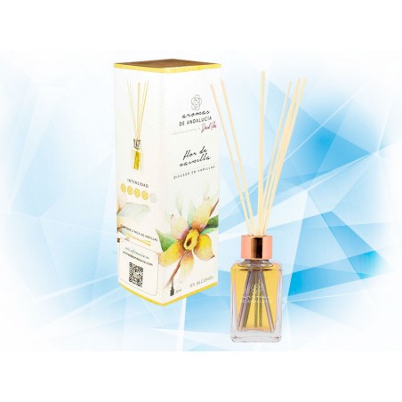 AROMATIZANTE AROMAS DE ANDALUCIA UNICO DIFUSOR EN VARILLAS 30 ML AROMA FLOR DE VAINILLA