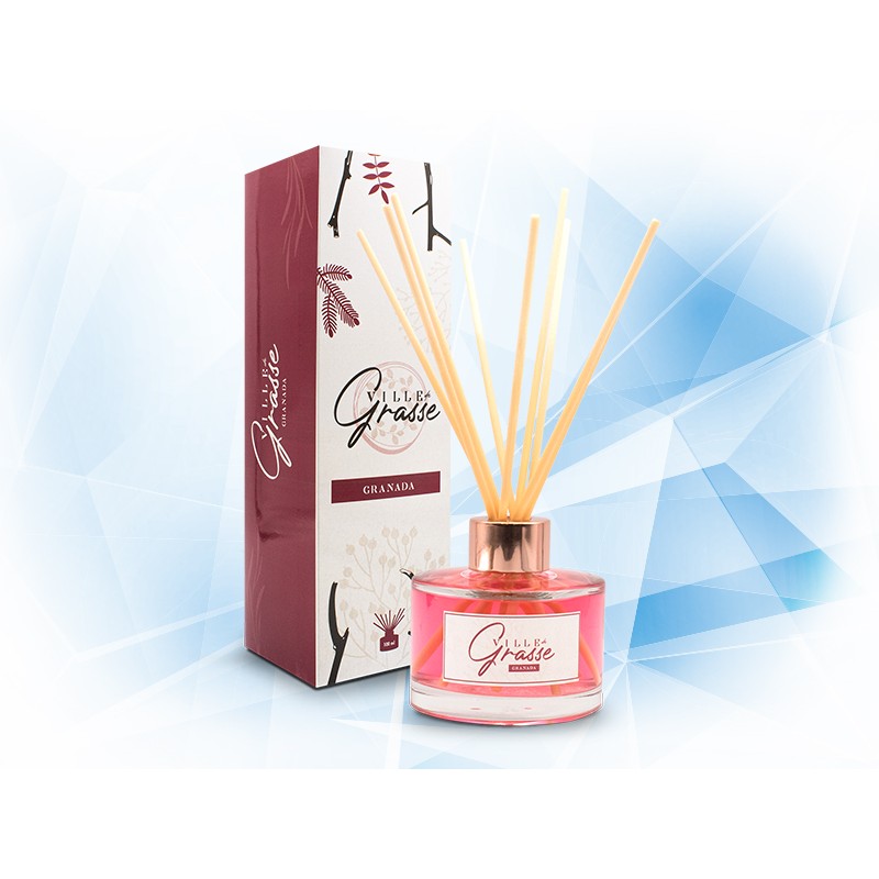 AROMATIZANTE VILLE DE GRASSE DIFUSOR EN VARILLAS 100 ML AROMA GRANADA