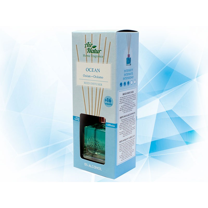 AROMATIZANTE AIR NATUR HOME DIFUSOR EN VARILLAS 100 ML AROMA OCEAN