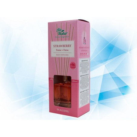 AROMATIZANTE AIR NATUR HOME DIFUSOR EN VARILLAS 100 ML AROMA STRAWBERRY