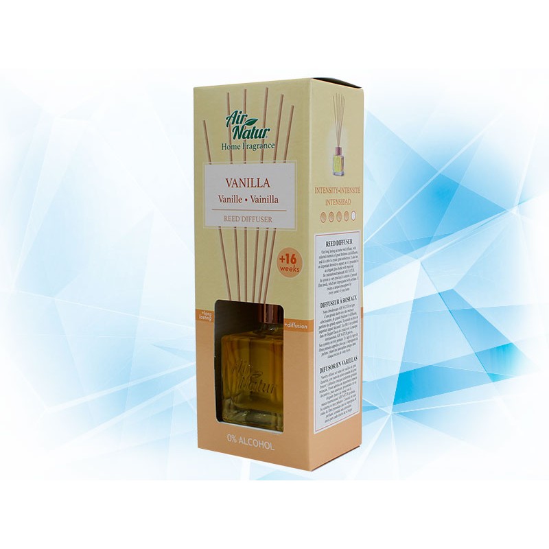 AROMATIZANTE AIR NATUR HOME DIFUSOR EN VARILLAS 100 ML AROMA VAINILLA