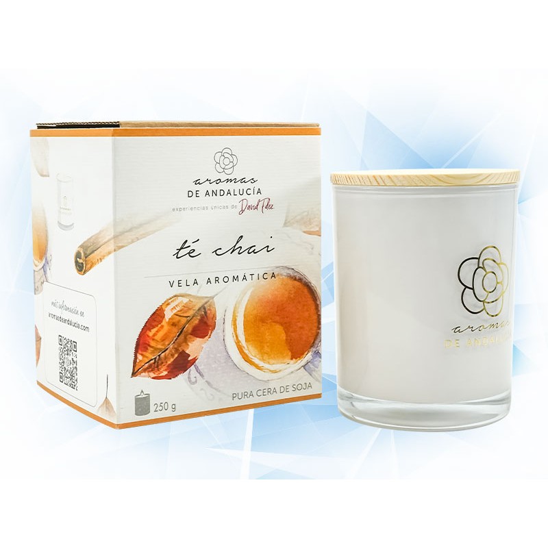 VELA AROMATICA AROMAS DE ANDALUCIA 250 GRS AROMA TE CHAI